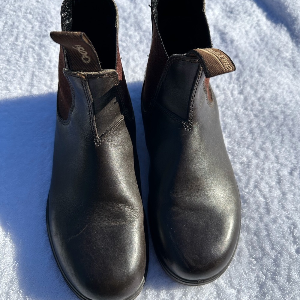 Blundstone 500 Womens Chelsea Boots - Brown/Stout Brown